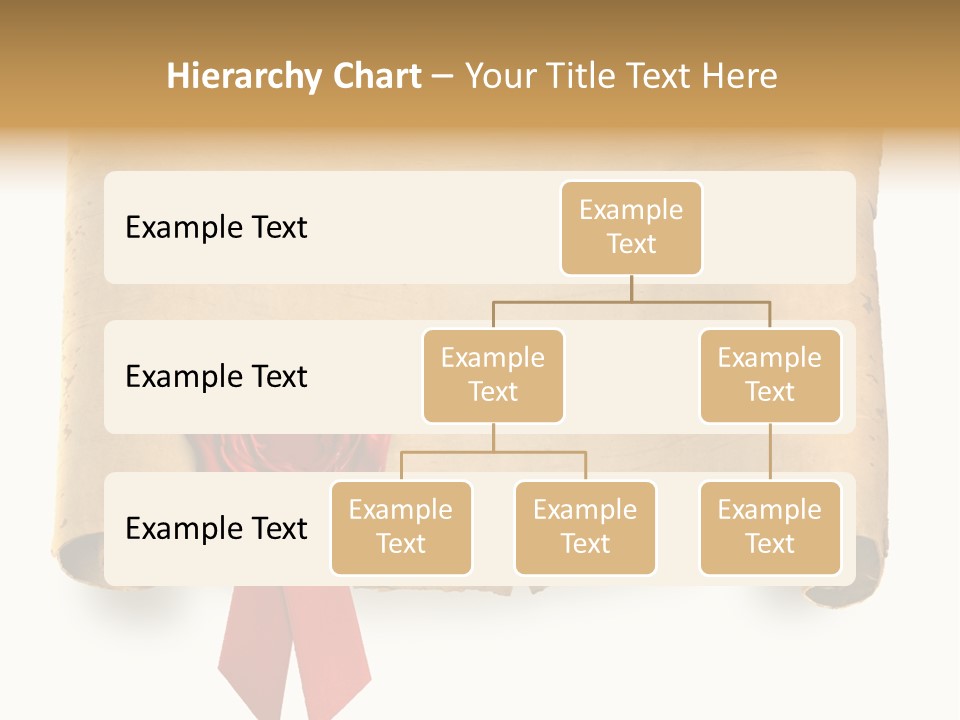 Ribbon Sheet White PowerPoint Template