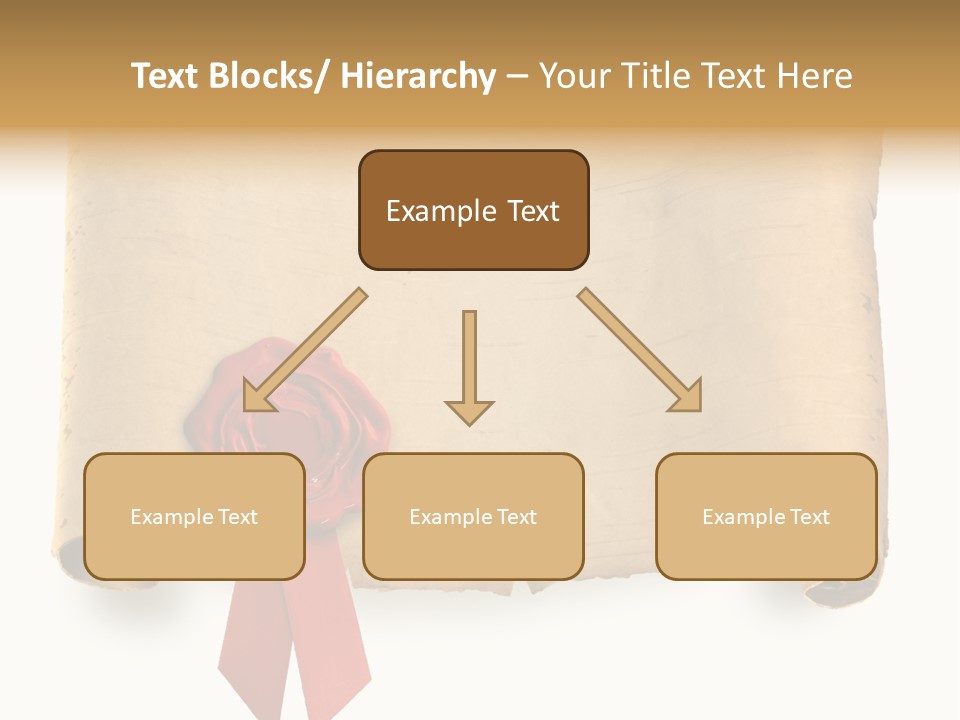 Ribbon Sheet White PowerPoint Template