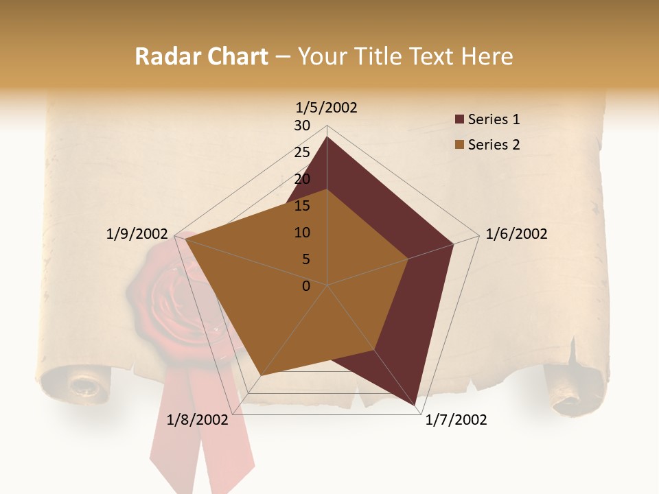 Ribbon Sheet White PowerPoint Template