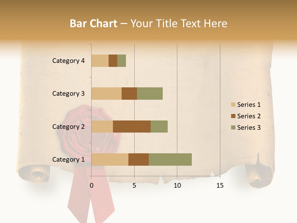 Ribbon Sheet White PowerPoint Template