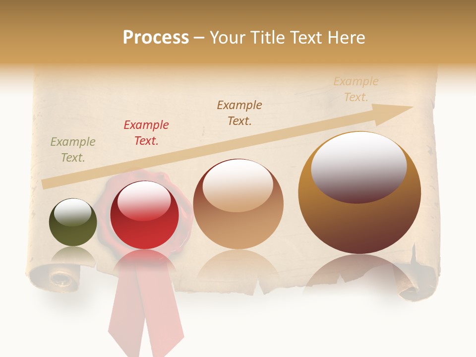 Ribbon Sheet White PowerPoint Template