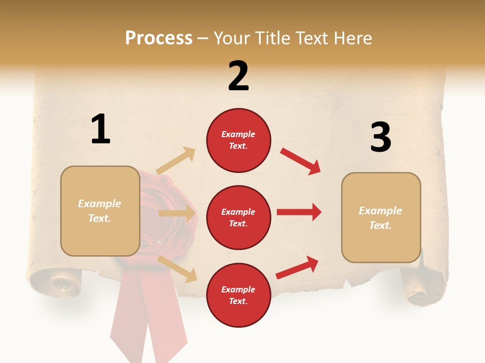 Ribbon Sheet White PowerPoint Template