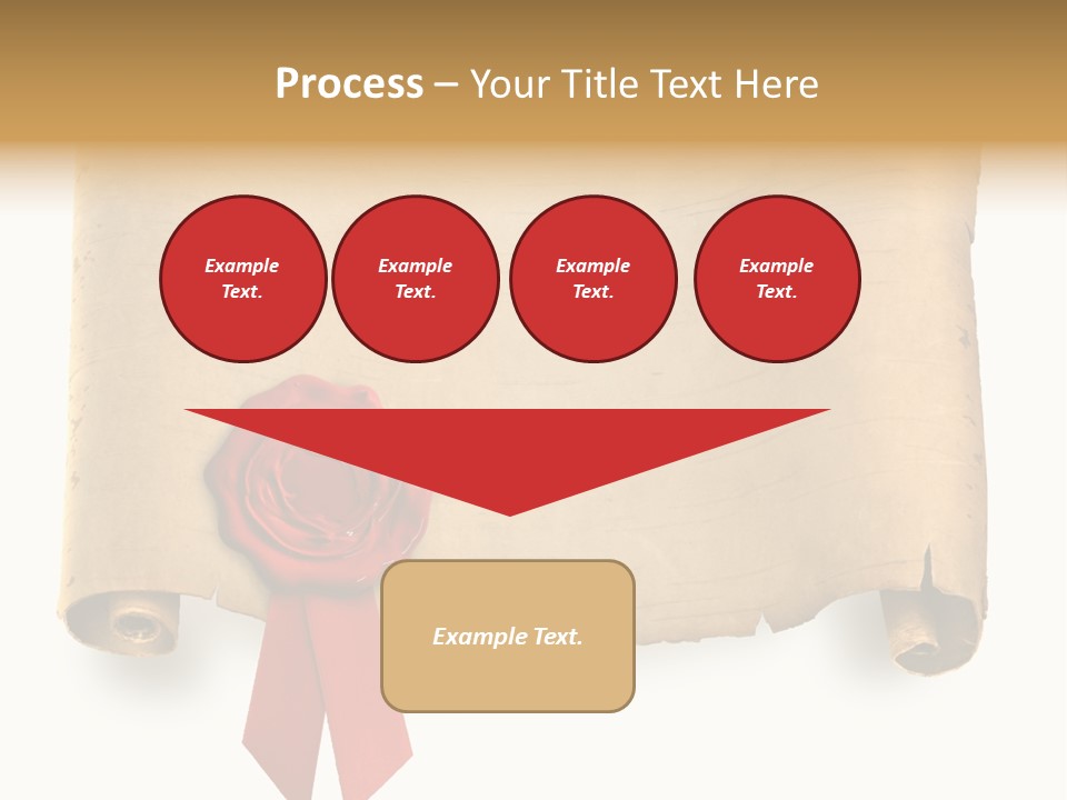 Ribbon Sheet White PowerPoint Template