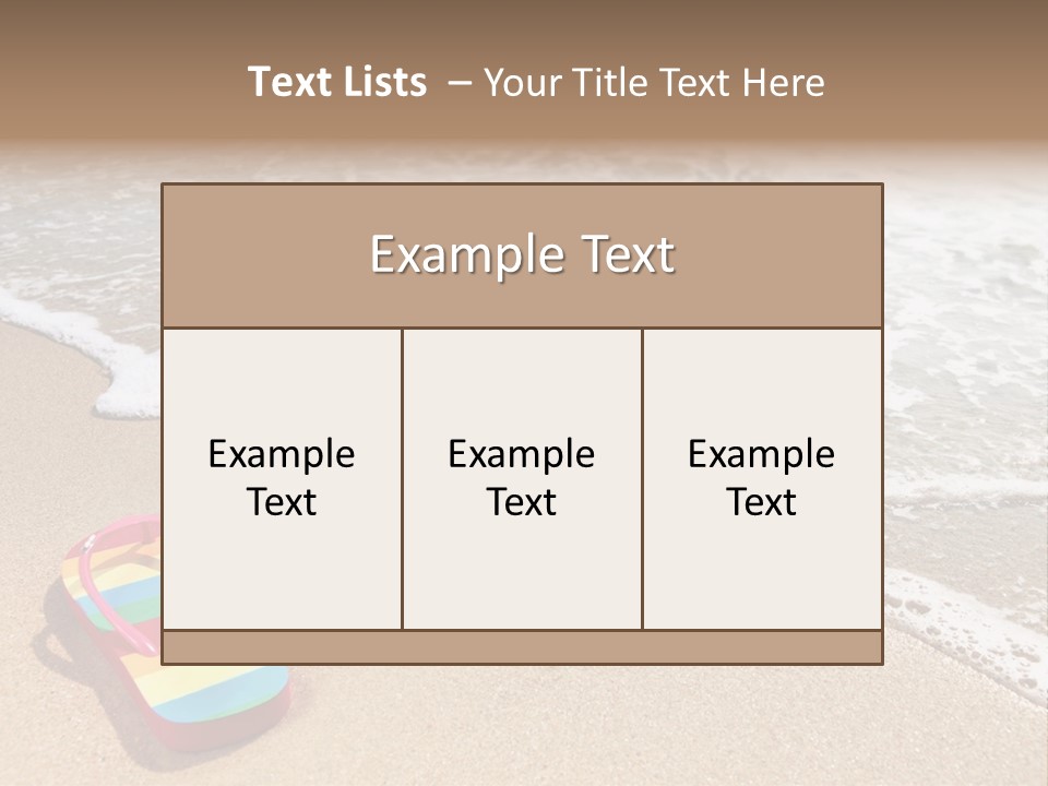 Fun Water Sun PowerPoint Template