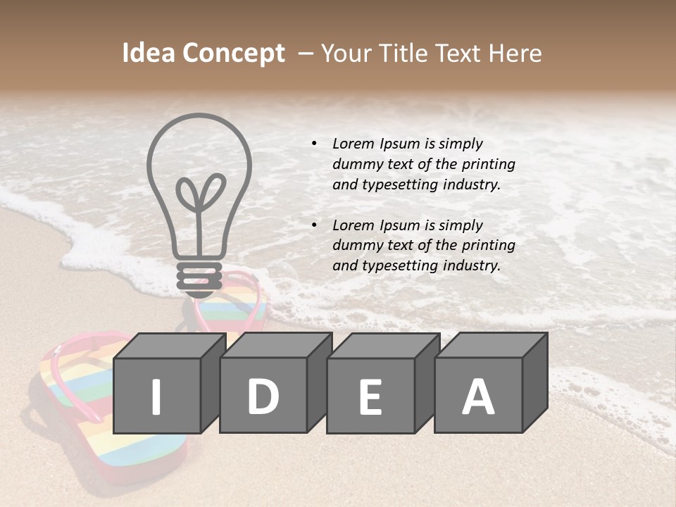 Fun Water Sun PowerPoint Template