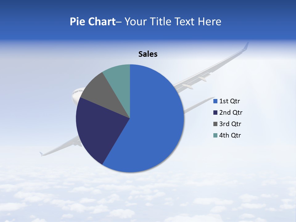 Glow Symbol Aircraft PowerPoint Template