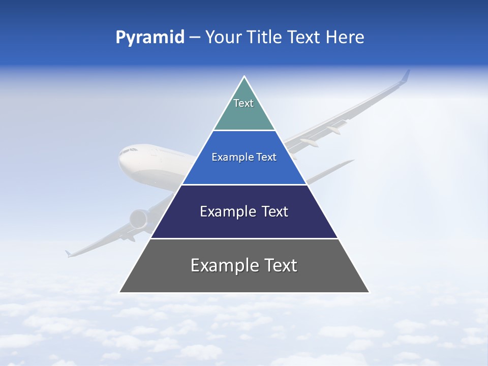 Glow Symbol Aircraft PowerPoint Template