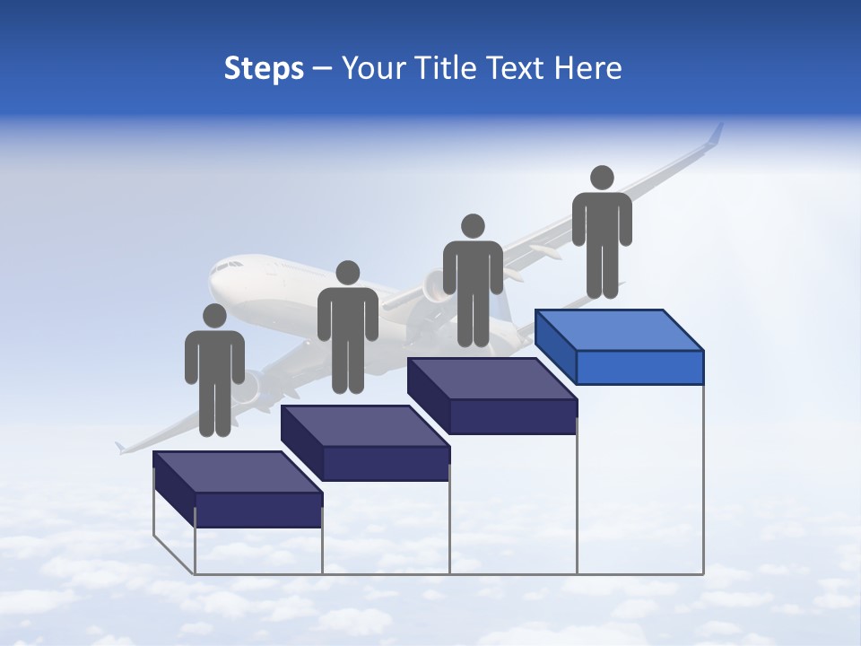 Glow Symbol Aircraft PowerPoint Template