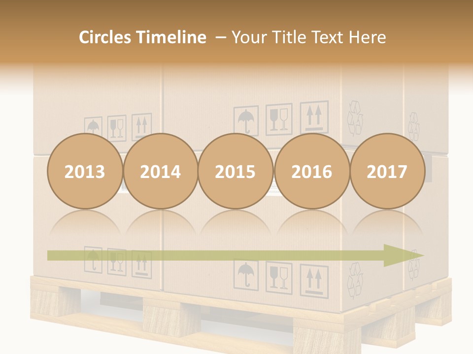 A Bunch Of Boxes Sitting On Top Of A Wooden Pallet PowerPoint Template