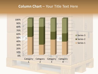 A Bunch Of Boxes Sitting On Top Of A Wooden Pallet PowerPoint Template