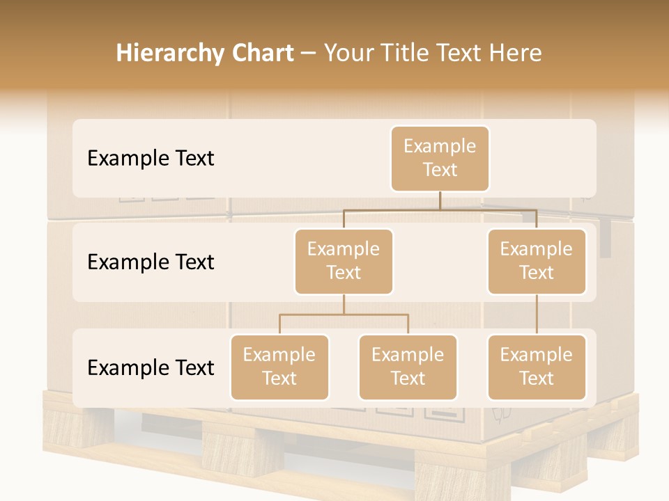 A Bunch Of Boxes Sitting On Top Of A Wooden Pallet PowerPoint Template