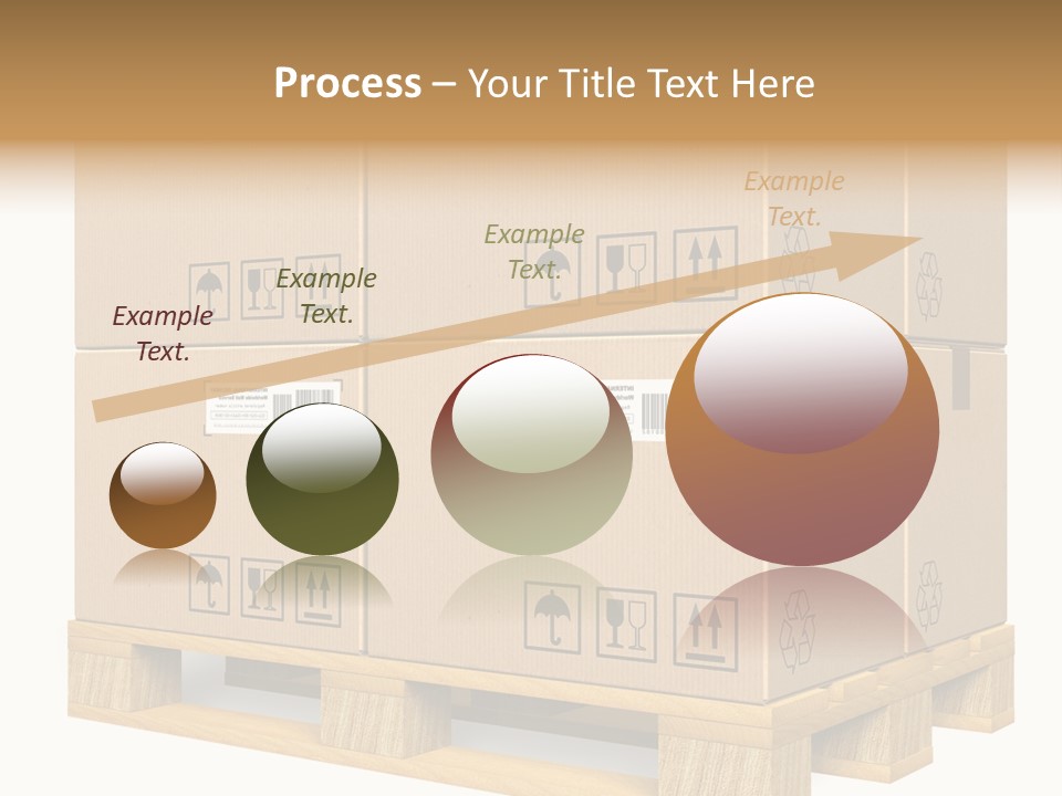 A Bunch Of Boxes Sitting On Top Of A Wooden Pallet PowerPoint Template