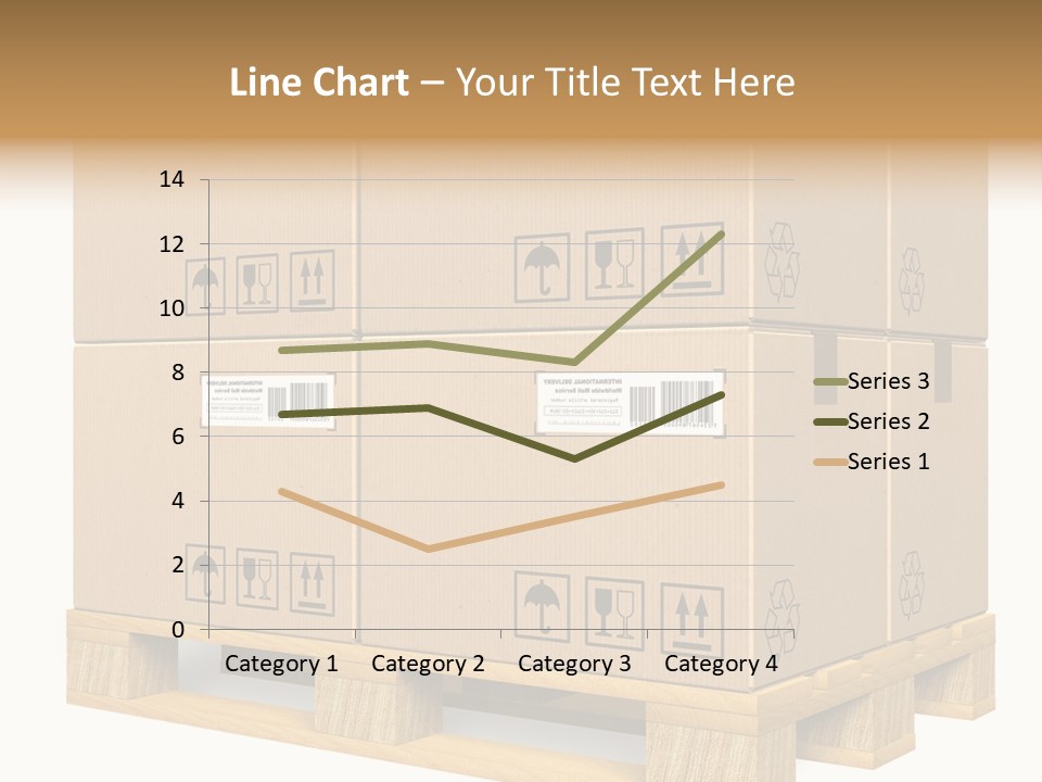 A Bunch Of Boxes Sitting On Top Of A Wooden Pallet PowerPoint Template