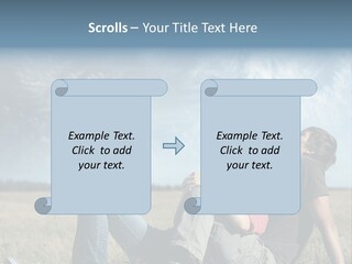 Young Hands Playful PowerPoint Template