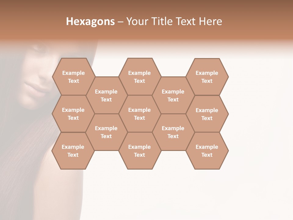 A Beautiful Woman With Long Red Hair Powerpoint Template PowerPoint Template