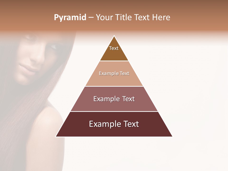 A Beautiful Woman With Long Red Hair Powerpoint Template PowerPoint Template