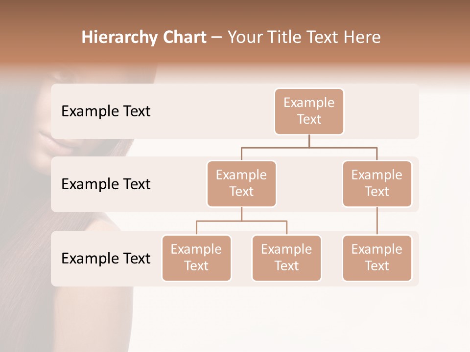 A Beautiful Woman With Long Red Hair Powerpoint Template PowerPoint Template