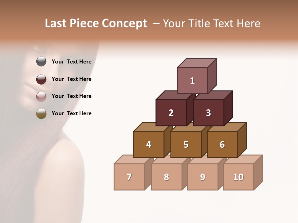 A Beautiful Woman With Long Red Hair Powerpoint Template PowerPoint Template