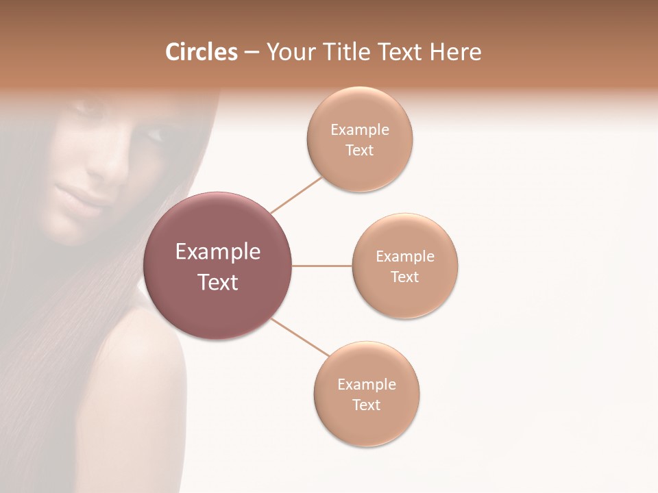 A Beautiful Woman With Long Red Hair Powerpoint Template PowerPoint Template