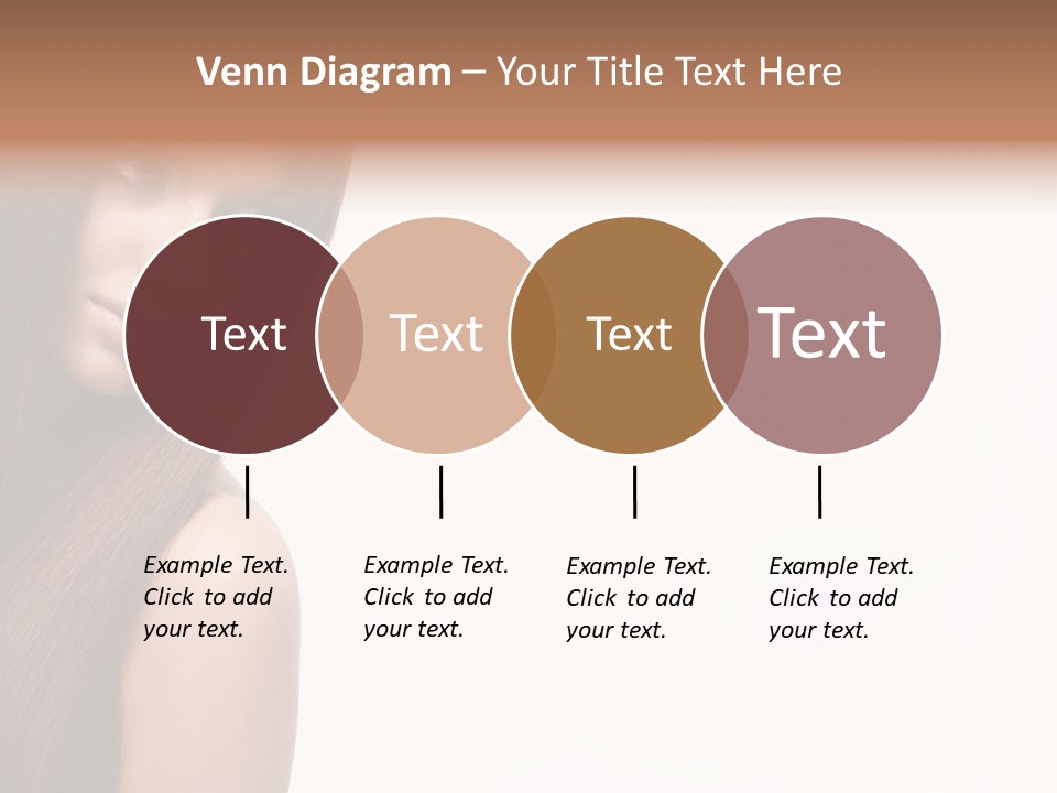 A Beautiful Woman With Long Red Hair Powerpoint Template PowerPoint Template