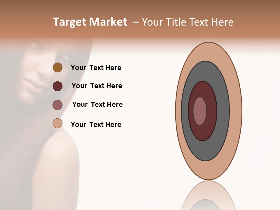 A Beautiful Woman With Long Red Hair Powerpoint Template PowerPoint Template