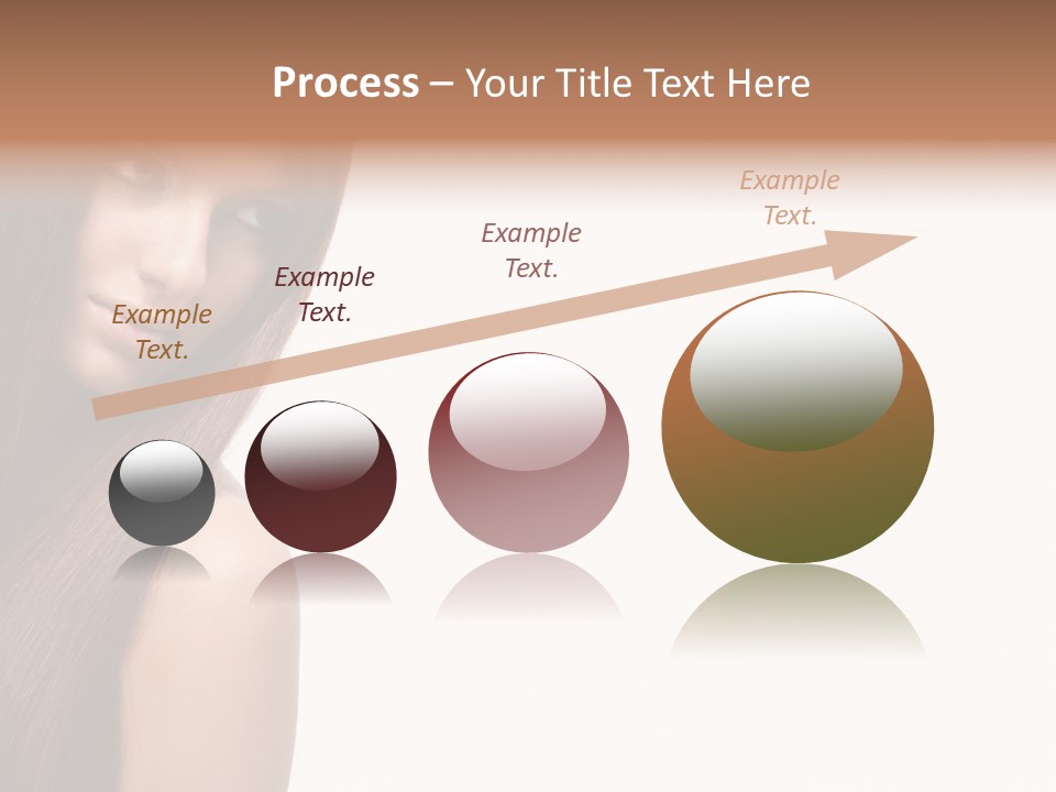 A Beautiful Woman With Long Red Hair Powerpoint Template PowerPoint Template