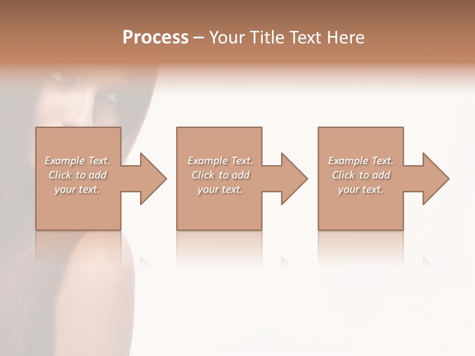 A Beautiful Woman With Long Red Hair Powerpoint Template PowerPoint Template