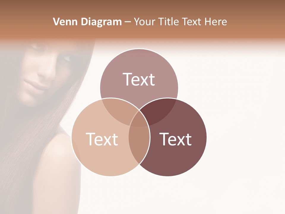 A Beautiful Woman With Long Red Hair Powerpoint Template PowerPoint Template