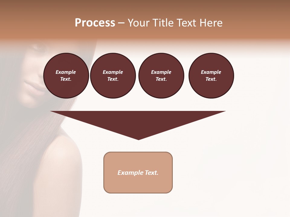 A Beautiful Woman With Long Red Hair Powerpoint Template PowerPoint Template