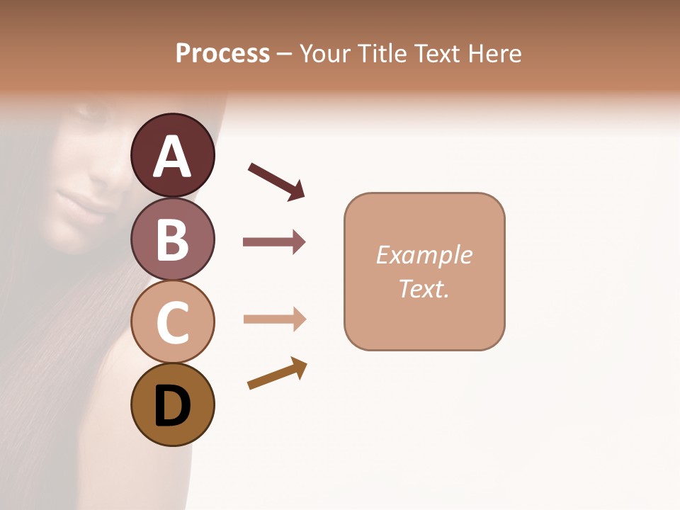 A Beautiful Woman With Long Red Hair Powerpoint Template PowerPoint Template