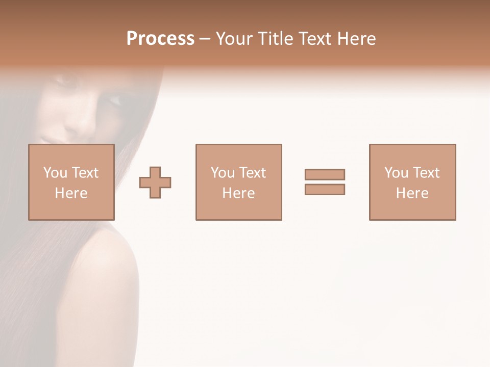 A Beautiful Woman With Long Red Hair Powerpoint Template PowerPoint Template