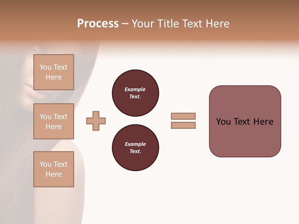 A Beautiful Woman With Long Red Hair Powerpoint Template PowerPoint Template