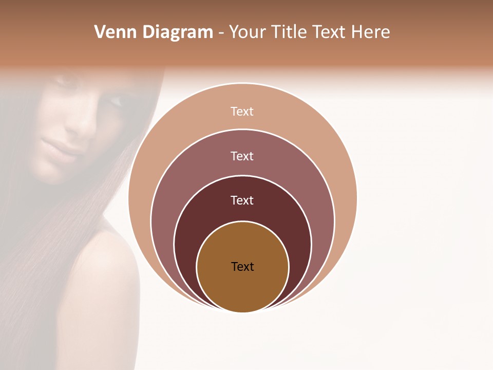 A Beautiful Woman With Long Red Hair Powerpoint Template PowerPoint Template