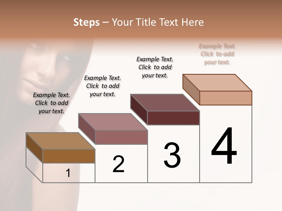 A Beautiful Woman With Long Red Hair Powerpoint Template PowerPoint Template