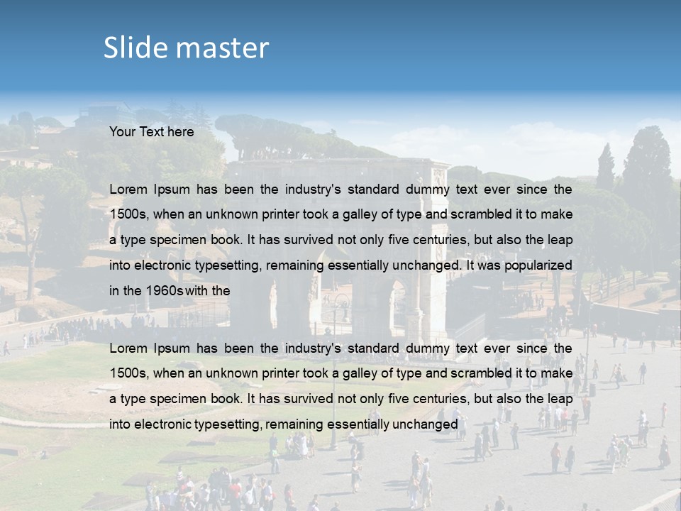 Blank Texture Leaf PowerPoint Template