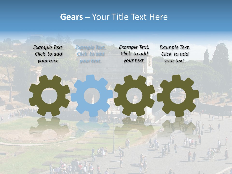 Blank Texture Leaf PowerPoint Template