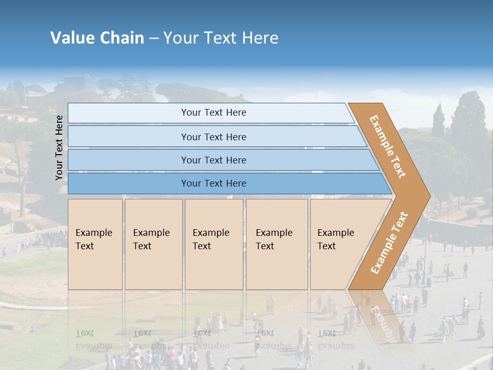 Blank Texture Leaf PowerPoint Template