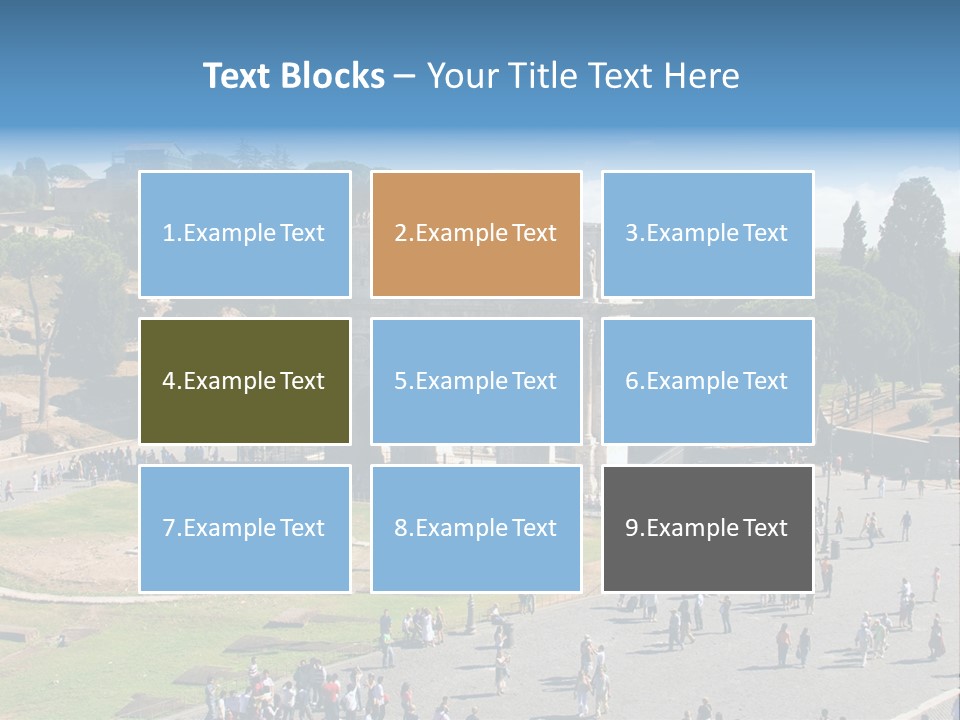 Blank Texture Leaf PowerPoint Template