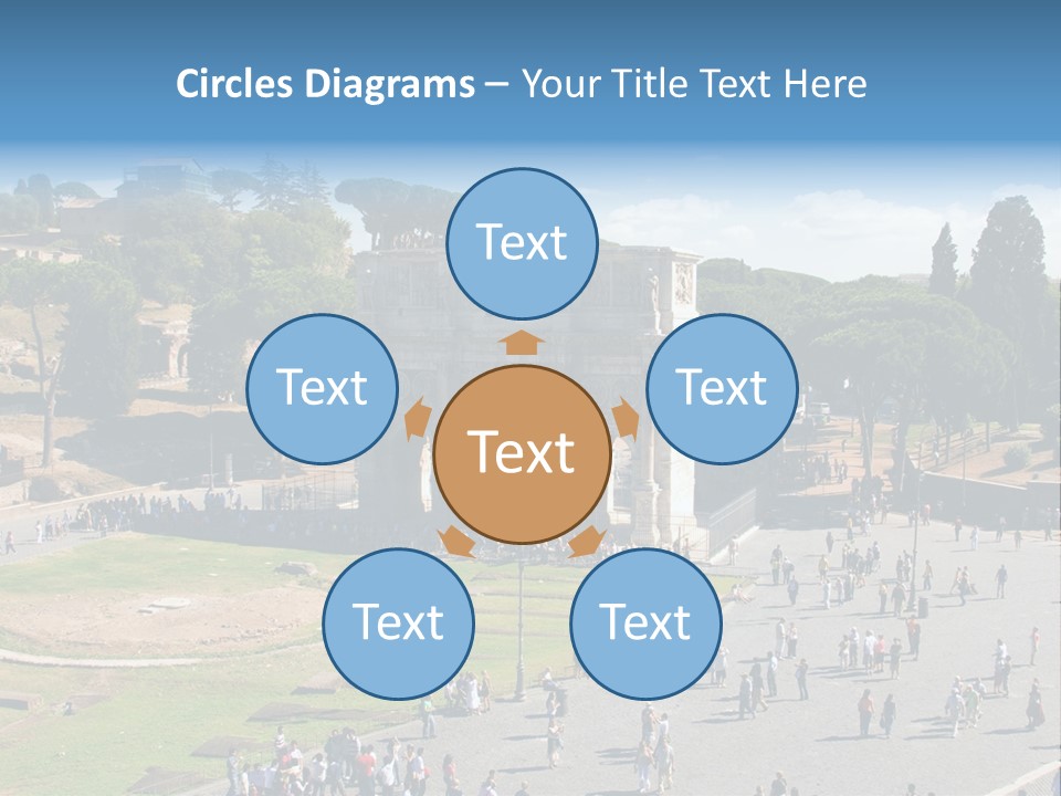 Blank Texture Leaf PowerPoint Template