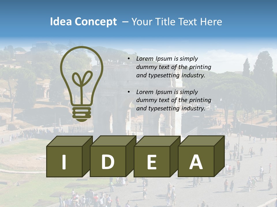 Blank Texture Leaf PowerPoint Template