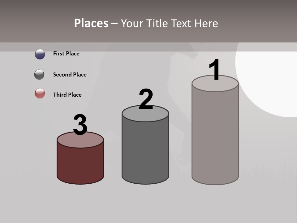 Wolf Lurid Black PowerPoint Template