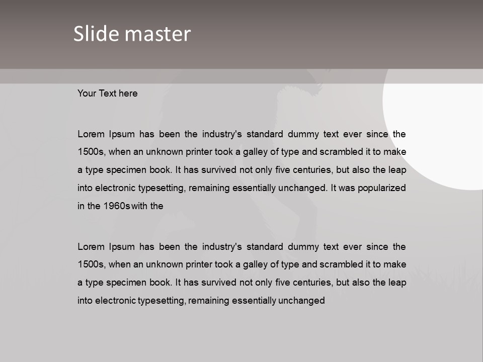 Wolf Lurid Black PowerPoint Template