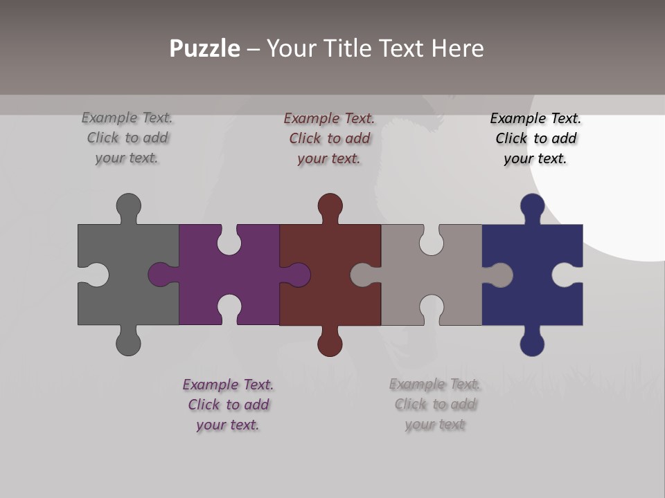 Wolf Lurid Black PowerPoint Template