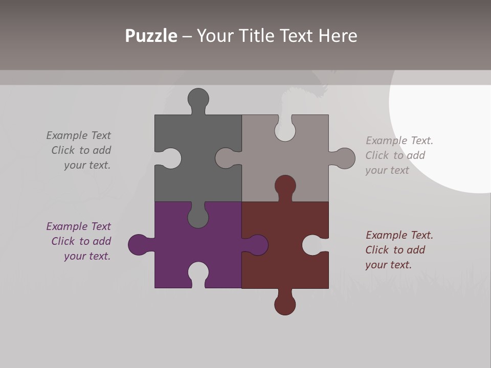 Wolf Lurid Black PowerPoint Template