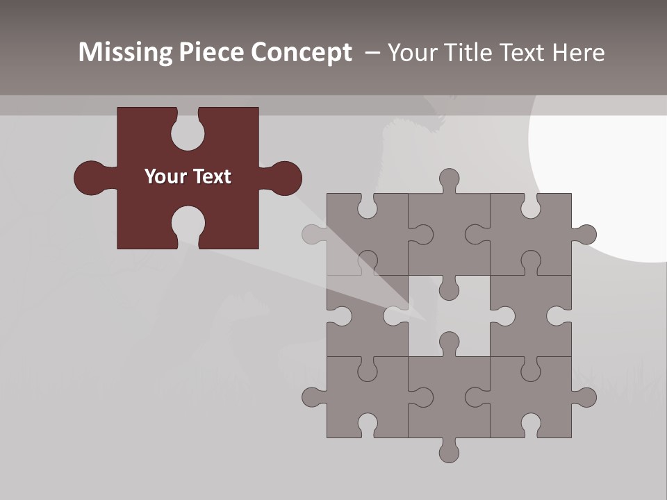 Wolf Lurid Black PowerPoint Template