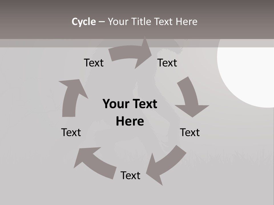 Wolf Lurid Black PowerPoint Template