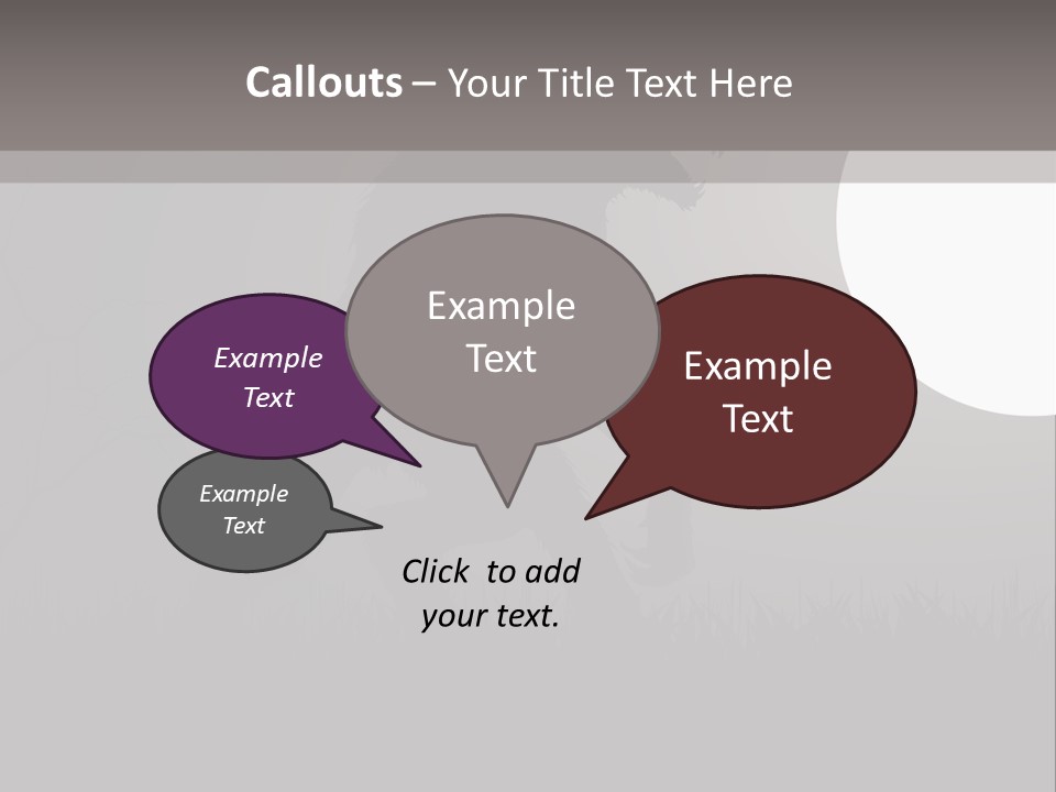 Wolf Lurid Black PowerPoint Template