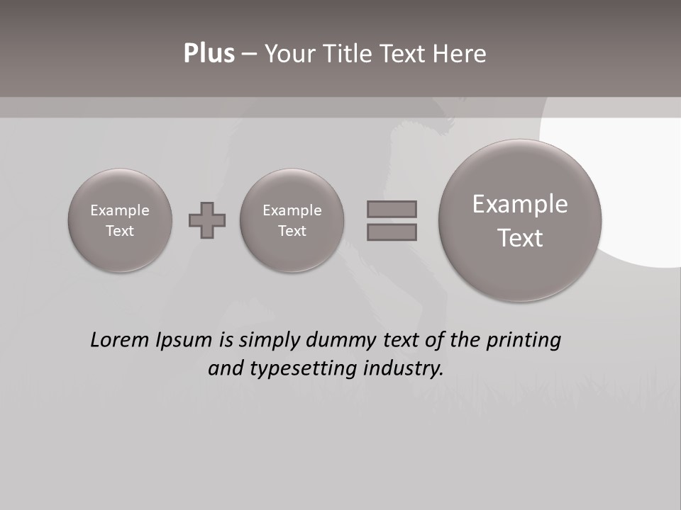 Wolf Lurid Black PowerPoint Template