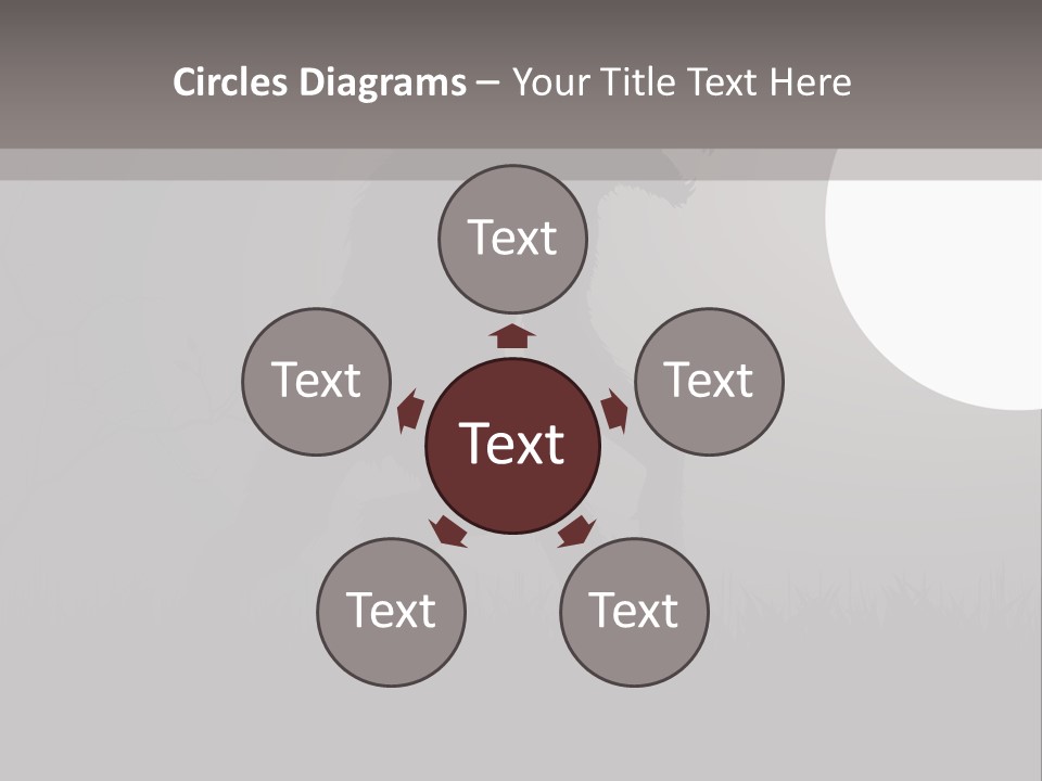 Wolf Lurid Black PowerPoint Template