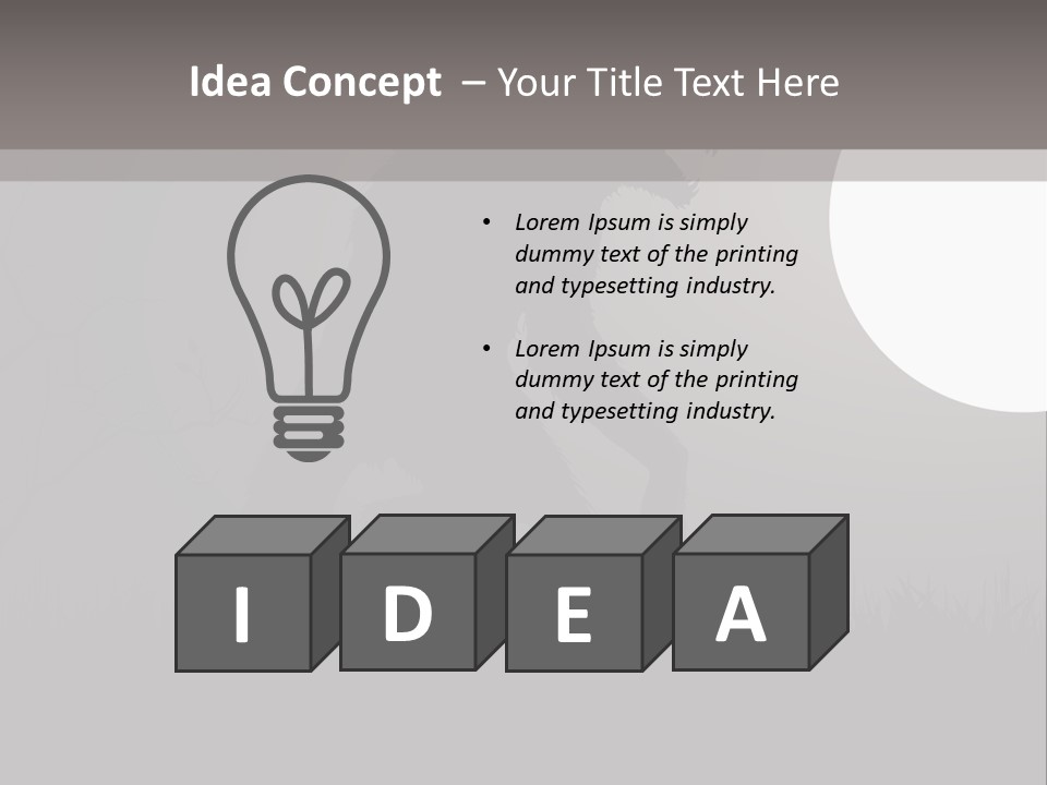 Wolf Lurid Black PowerPoint Template